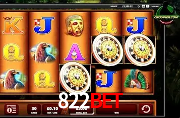 Interface moderna da plataforma 822bet